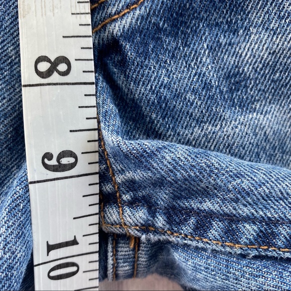 Reformation Mid Rise Crop Flare Jeans - Dark Stone - Picture 13 of 14